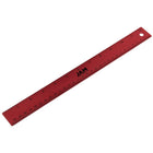 JAM Paper Strong Aluminum Ruler - 12" - Red Metallic-Colour: Red Stainless Steel