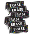 Ashley Productions Magnetic Whiteboard Eraser - Chalk Loops - 2" x 5" - 6 Pack-Attractive whiteboard eraser for classroom decoration