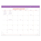 Mead 2027 Colour Pop Desk Pad - 17" x 22" - Bilingual-Open open daily blocks