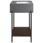 Modway Etch 24" Bathroom Vanity with Sink - Black/White-Assembly Required