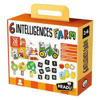 Headu 6 Intelligences Farm Games & Activities - Set of 72-Learning first word