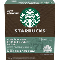 Nespresso Starbucks Vertuo Pike Place Capsules - 8 Pack-100% arabica coffee beans