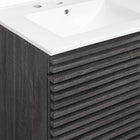 Modway Render 48" Wall-Mount Bathroom Vanity - Charcoal/White-9