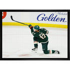 Matt Boldy Wild Shooting - Framed Canvas - 31" x 22"-Premium canvas print with gallery-wrapped edges