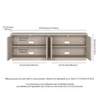 Hudson&Canal Tullis TV Stand for TV's up to 78" - Alder White-8