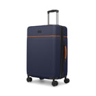 Bugatti Cannes 23.50" Hardside Spinner Check-in Luggage - Navy-Made of lightweight and resistant ABS/PC with Pu trims