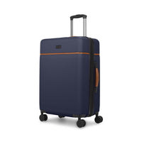 Bugatti Cannes 23.50" Hardside Spinner Check-in Luggage - Navy-Made of lightweight and resistant ABS/PC with Pu trims