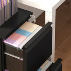 Vinsetto Steel Letter/A4/Legal Filing Cabinet with Lock - Black-Lock and keys so you know important paperwork is safe
