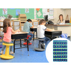 Kore Design Hanging Cell Phone 36-Pocket Storage Classroom Organizer - Black/Yellow-Space-Saving Design: Utilizes door or wall space effectively, freeing up more room in the classroom.