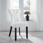 Modway Silhouette Dining Side Chair - White-Dense Foam Padding for Comfort