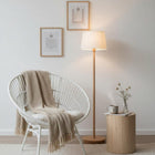 Decent Living Beech Wood Floor Lamp-Bulbs: E26A19 LED Bulb, E26A19 smart LED Bulb