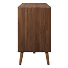 Modway Transmit 60" Dresser - Walnut White-White Lacquer Drawer Fronts