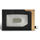 Champs Iconic Leather Slim Cardholder - Black/Ivory-3 Credit card slots