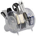 JAM Paper Desk Organizer Supply Set - 5 x 5 x 5 - Round - Clear-Colour: Clear