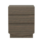 Manhattan Comfort Ardea 20" Contemporary 3-Drawer Nightstand - Walnut-Wood Grain Laminate Finish: Warm, natural wood look with a durable, easy-to-clean surface