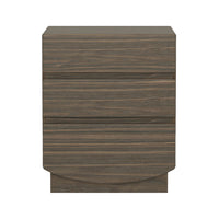 Manhattan Comfort Ardea 20" Contemporary 3-Drawer Nightstand - Walnut-Wood Grain Laminate Finish: Warm, natural wood look with a durable, easy-to-clean surface