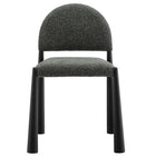 Modway Hayley Upholstered Fabric Dining Side Chair - Black/Anthracite-9