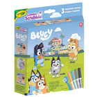 Crayola Bluey Scribble Scrubbie Playset - 3 Bluey Characters-Colour, wash & play: colour & customize your pets, then wash them and start again