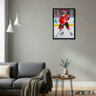 Connor Bedard Canada World Juniors - Framed Canvas - 22" x 31"-Ready to hang - arrives fully assembled