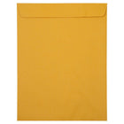 Jam Paper Open End Catalog Premium Envelopes with Peel and Seal Closure - 10" H x 13" W - Brown Kraft Manila - 100 Pack-Envelopes feature a self-adhesive strip for quick and easy closure