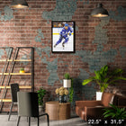 William Nylander Maple Leafs Action - Framed Canvas - 22" x 31"-Officially licensed by the NHL and NHLPA