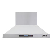 KUCHT KRH4815-W 48" 1200 CFM Wall Mounted Range Hood - Stainless Steel/White-To add the finishing touch to any gourmet kitchen, pair your Kucht 48" Pro-Range with this professional stainless steel 48" wall mounted Kucht Range Hood that will give you serious cooking power with levels of airflow up to 1200 CFM in quiet performance.