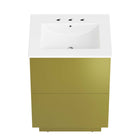 Modway Quantum 24" Bathroom Vanity - White/Gold-7