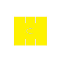 Garvey Yellow (102U) Blank Labels Compatible with Avery Dennison 216 and Sato PB-2 Labelers - 15000 Labels-Two-line Garvey blank yellow labels; 8 characters over 8 character