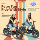 Gyrocopters Vortex Electric Scooter for Adults & Teens - Speed 32 kmph - Range 28 km - APP - Black-UL 2272 safety-certified with an integrated lock and key mechanism and a built-in GPS tracker for total peace of mind