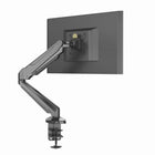 ShoppingAll SA-GM212U Adjustable Single Gas Spring Monitor Mount Desk Stand for 15"-32" Monitor - Black-The adjustable arms can tilt from +90-degreesto -85-degrees,swivel +/-90-degrees,and 360-degreesrotation. Switching from landscape monitor setting to portrait position made easy.