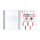 Hilroy Hockey Canada Primary Notebook - 10-1/2 H x 8-5/8" W - Red/Black-Scheduling Page