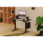 ShoppingAll Height Adjustable Electric Standing Desk with Splice 48 x 24 Inch Tabletop Board - Black-Assembly required