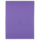 JAM Paper Vertical Snap Closure Portfolio - 12 1/8 x 9 x 1/2 - Purple Kraft-Colour: Purple Kraft