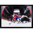 Ivan Demidov Montreal Canadiens First Goal - Framed Canvas - 31" x 22"-Premium canvas print with gallery-wrapped edges