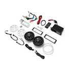SoundExtreme Marine DIN Radio 6.5" Speaker Kit-Led controller built-in: first marine radio of its kind with a built-in 4 zone LED controller so you don’t have to buy all the extra hardware to run your LED’s; Create up to 4 separate LED zones and change the zones independently or at the same time. even have the option to connect to your vehicle’s brake, reverse and turn signals