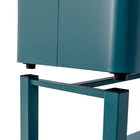 Permasteel 80 Quart Patio Cooler with Removeable Basin - Teal-4 Casters with 2 Locking Casters