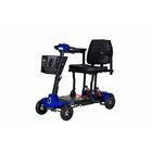 Monarch Genie Auto Automatic Folding Mobility Scooter - Blue-Features a remote controlled automatic folding system for fast and effortless storage