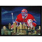 Carey Price Canadiens Skyline - Framed Canvas - 31" x 22"-Premium canvas print with gallery-wrapped edges