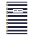 Blueline Weekly/Monthly Academic Planner - 8" H x 5" W - Nautical Design - Bilingual-Ruled weekly layout
