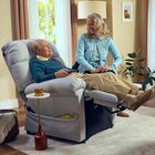 Journey Perfect Sleep Chair Deluxe 5 Zone Miralux Recliner - Chocolate-Seamlessly transitions from upright sitting to fully flat sleeping for all-day and overnight comfort