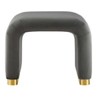 Modway Koda Performance Velvet Waterfall Stool - Brass/Storm Grey-Assembly Required