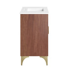 Modway Daylight 36" Bathroom Vanity - White/Walnut-Fixtures Not Included