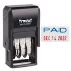 Trodat 4850 Mini Text Dater - "Paid"-Self-inking, so no re-inking mess to deal with