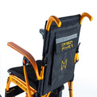 Monarch Carbon Flyer Lightweight Electric Wheelchair - Orange-Suitable for shopping trips holidays travel and daily outings