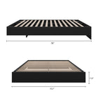Nexera Platform Bed Frame - Full Size - Black-7