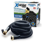 Big Boss XHose Pro Expandable Garden Hose -Heavy Duty & Flexible - 125 ft-5Th Generation Pro Xhose - Xhose introduced the original Xhose into the market in 2013 and this version represents the most advanced Xhose to date. With upgraded DAC-5 fiber, reinforced jacket construction, brass fittings and an on/off nozzle, the Xhose PRO is stronger than ever and designed for years of use