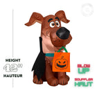 GEMMY Airblown Inflatable Halloween Scoob Puppy Vampire-For indoor and outdoor use