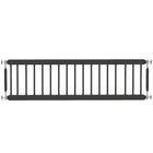 PawHut 10" H Small Metal Indoor Dog Gate with Adjustable Width - Black-9.8" (25cm) high gate for toy dogs with low jumping ability 