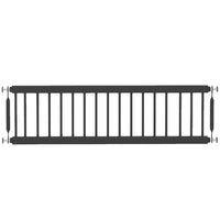 PawHut 10" H Small Metal Indoor Dog Gate with Adjustable Width - Black-9.8" (25cm) high gate for toy dogs with low jumping ability 