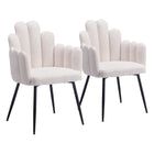 Zuo Noosa Dining Chair - Ivory - Set of 2-Assembly required